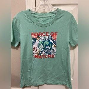 Ivory Ella mint short sleeve shirt